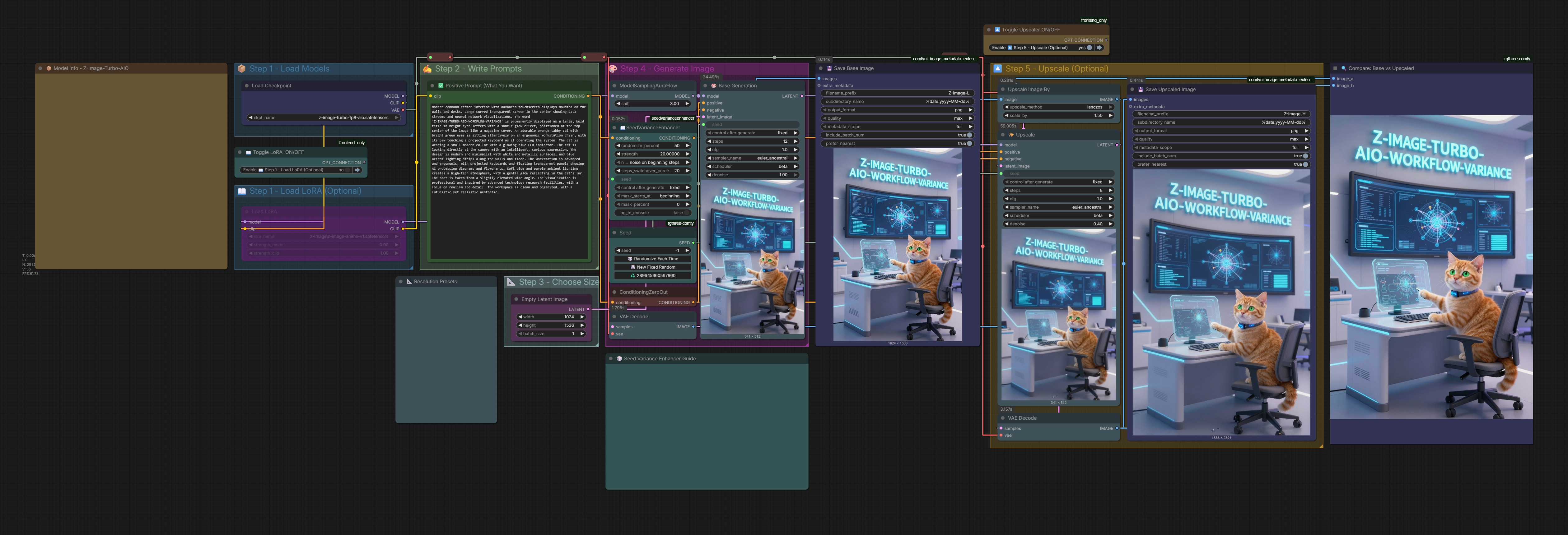 Seed Variance Workflow Screenshot