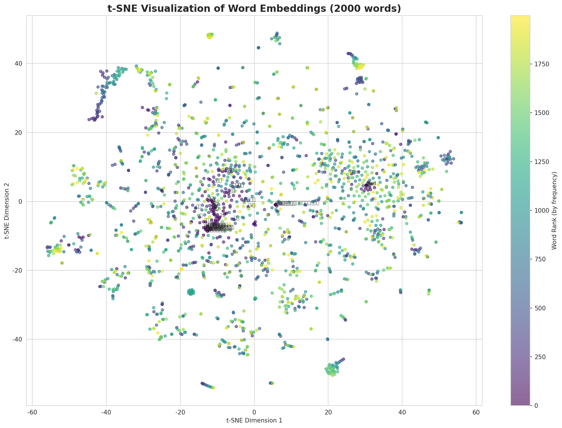 t-SNE Words
